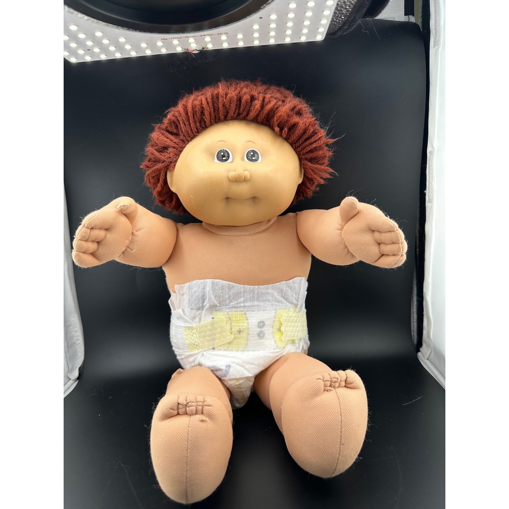 Cabbage Patch Kid Coleco 1985 HM1 Auburn Hair Short Loops Brown Eyes Boy READ